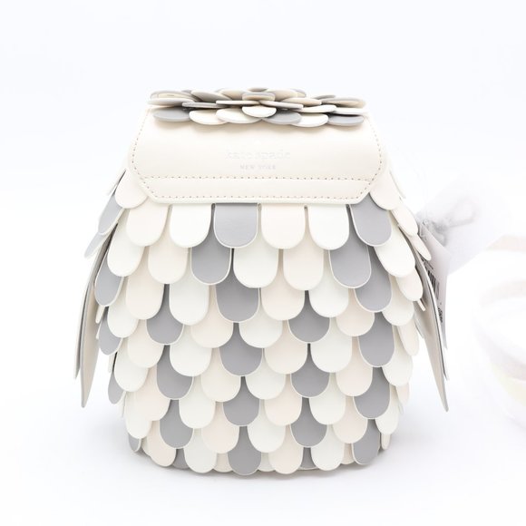 NWT Kate Spade Hoot Gray 3D Owl Crossbody Bag (New) Beautiful! - Picture 3 of 7